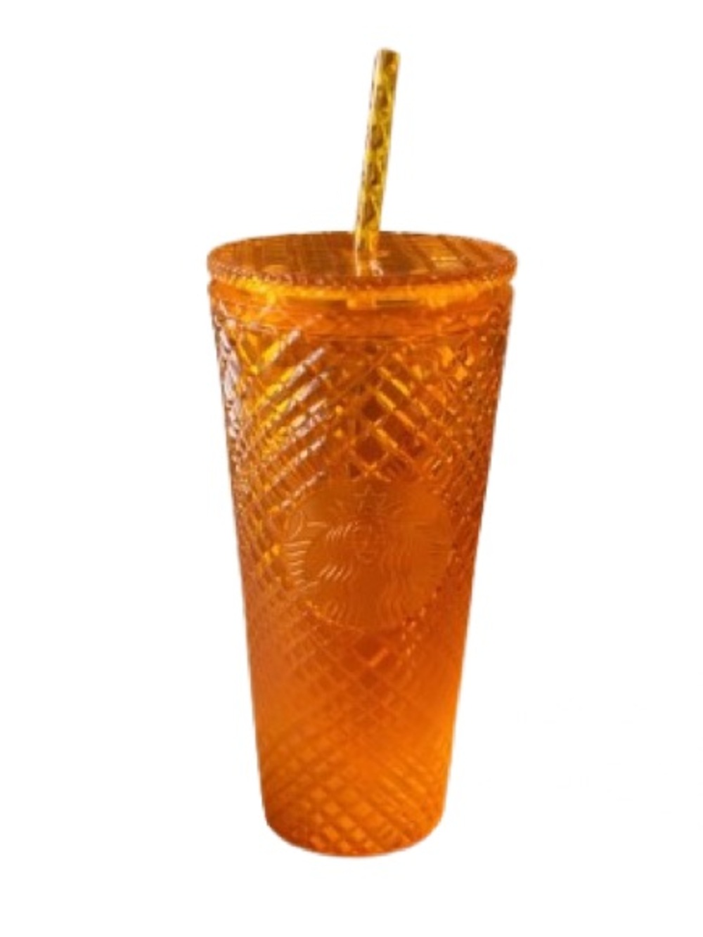 Starbucks Textured Studded Tumbler – Orange, 473 mL (2016)
